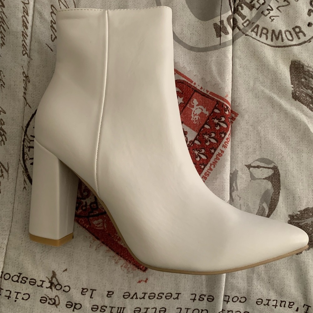 White Ankle Boots